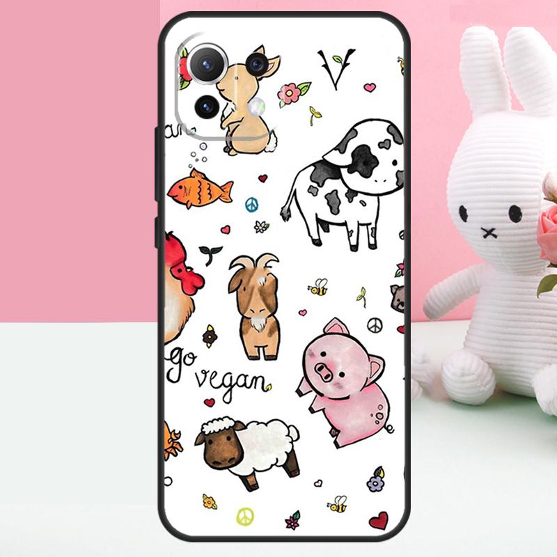 Vegan Pattern Case For Xiaomi 15 Ultra 14 15T 13T 14T 17 Pro Max POCO F8 Ultra F7 F5 F6 X5 X6 X7 Pro Funda