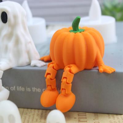 Halloweenská dýňová figurka 3D tištěná sedící dýně stolní halloweenské dekorace kreativní párty dárek ozdoby