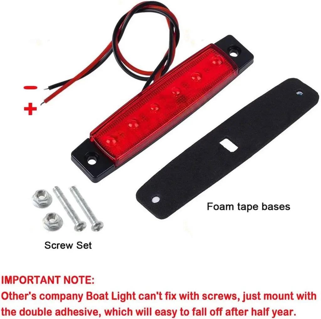 10PCS Truck Trailer Side Marker Indicators Light Car Signal Brake Rear Warning Tail Light LED 12V 24V Warning Lamp