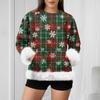 Women's Casual Fashion Christmas Retro Print Long-Sleeve Sweatshirt