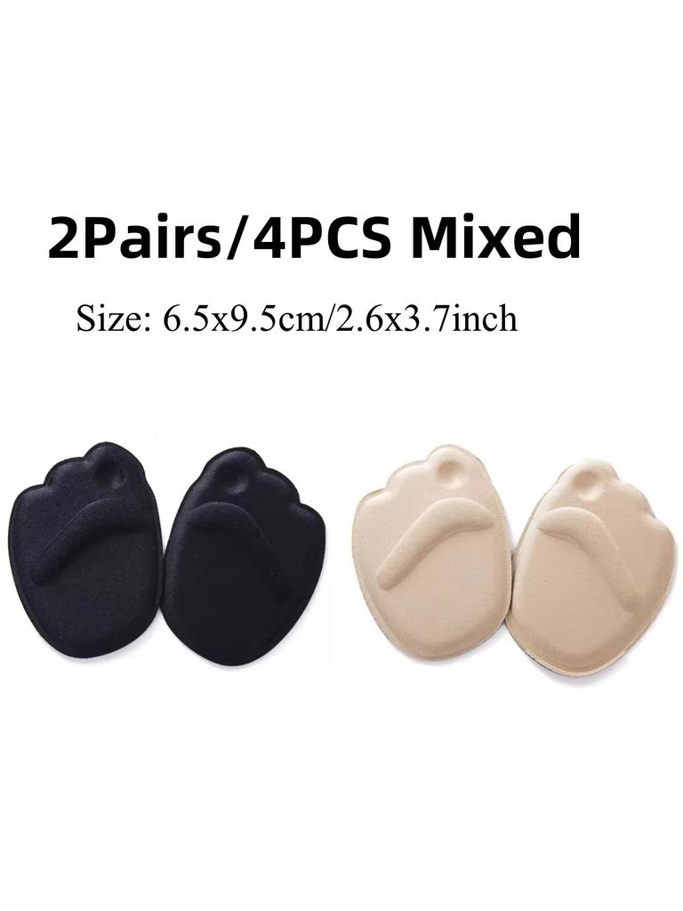 1-4Pirs High Heel Foot Cushions Forefoot Anti-Slip Insole Breathable Shoes Women Protection Foot Pad Supports Inserts