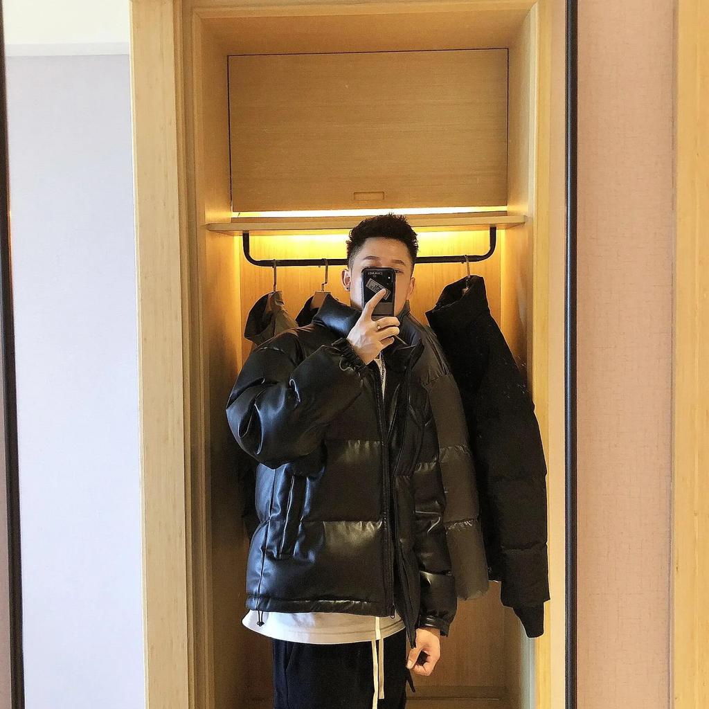 Herren Daunenjacke mit Kragen, gepolsterte Mäntel, Y2k-Mode, Polsterung, Korea 2024, Parkas, Wintermodelle, Kleidung im koreanischen Stil