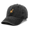 Cappellino da Baseball Ricamato con Giraffa Cartone Animato - Unisex Regolabile Estivo Hip Hop