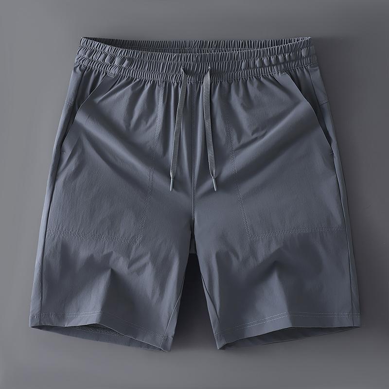 Pantaloni scurți sport casual de vară pentru bărbați, largi, cu picior drept, de lungime trei sferturi