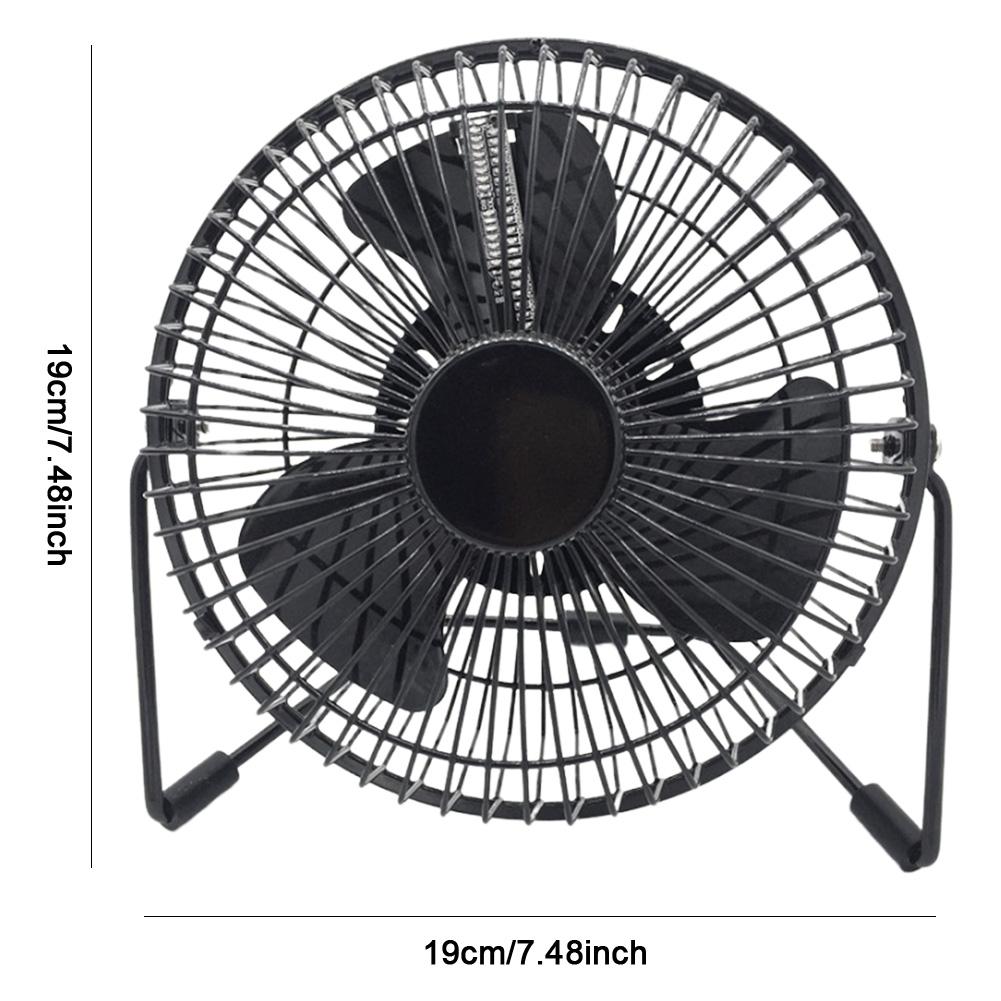 New Hot Selling USB LED Clock Mini Fan With Real Time Temperature Display Desktop 360 Cooling Fans For Home Office Summer