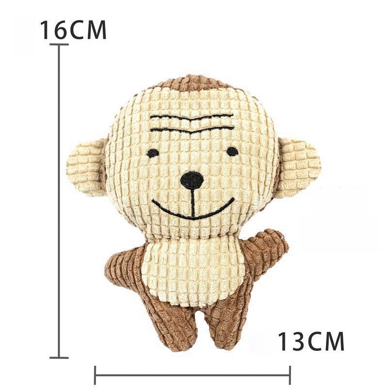 Pet Bite-resistant Plush Dog and Cat Sound Toy