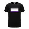 Summer T Shirt Unisexs COOLMIND Male UnisexLGBTQIA Ace Community Nonsexuality Asexuality Asexual Pride Flag