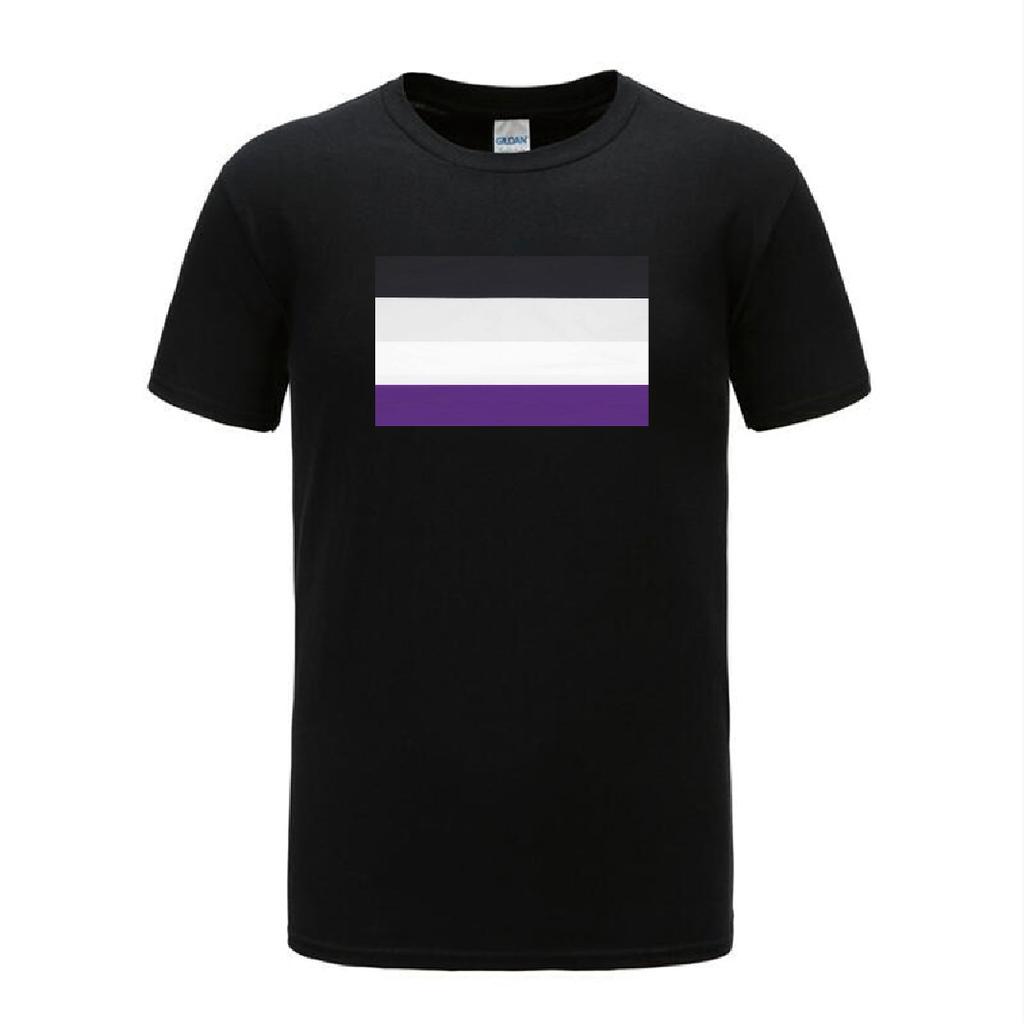 Summer T Shirt Unisexs COOLMIND Male UnisexLGBTQIA Ace Community Nonsexuality Asexuality Asexual Pride Flag