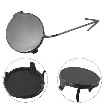 1x Car Front Bumper Tow Hook Eye Covers Cap 5C6807241 For MK6 2011-2014 Plastic Exterior Parts Tow Eye Covers