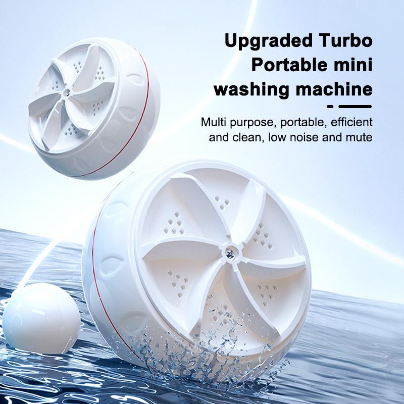 Ultrasonic Mini Washing Machine Automatic Turbo Portable Washing Machine Dormitory Small Bucket