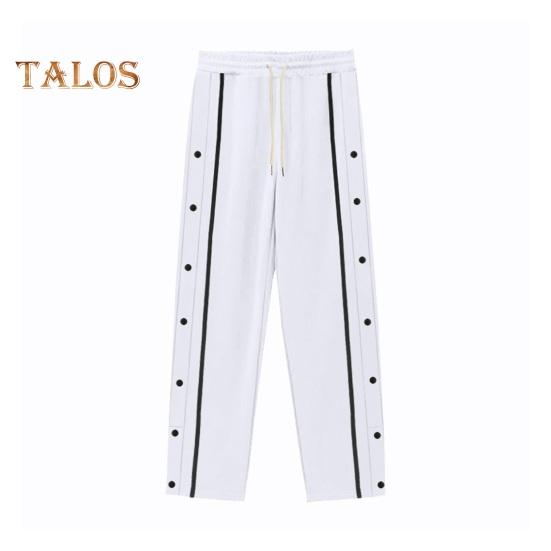 

Мужские повседневные брюки, свободные боковые карманы, эластичный пояс на шнурке, застежка на пуговицы сбоку, большие размеры, однотонные, для занятий в спортзале, для пляжа, длинные брюки XXL белый