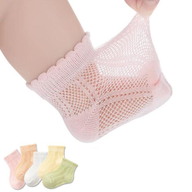 

3Pair/lot New Summer Thin Boys and Girls Baby Socks XS0-1years old