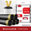 Durable Large Drawstring Trash Bags for Kitchen, Living Room & Office - Tear-Resistant, Thick, Hand-Held Plastic