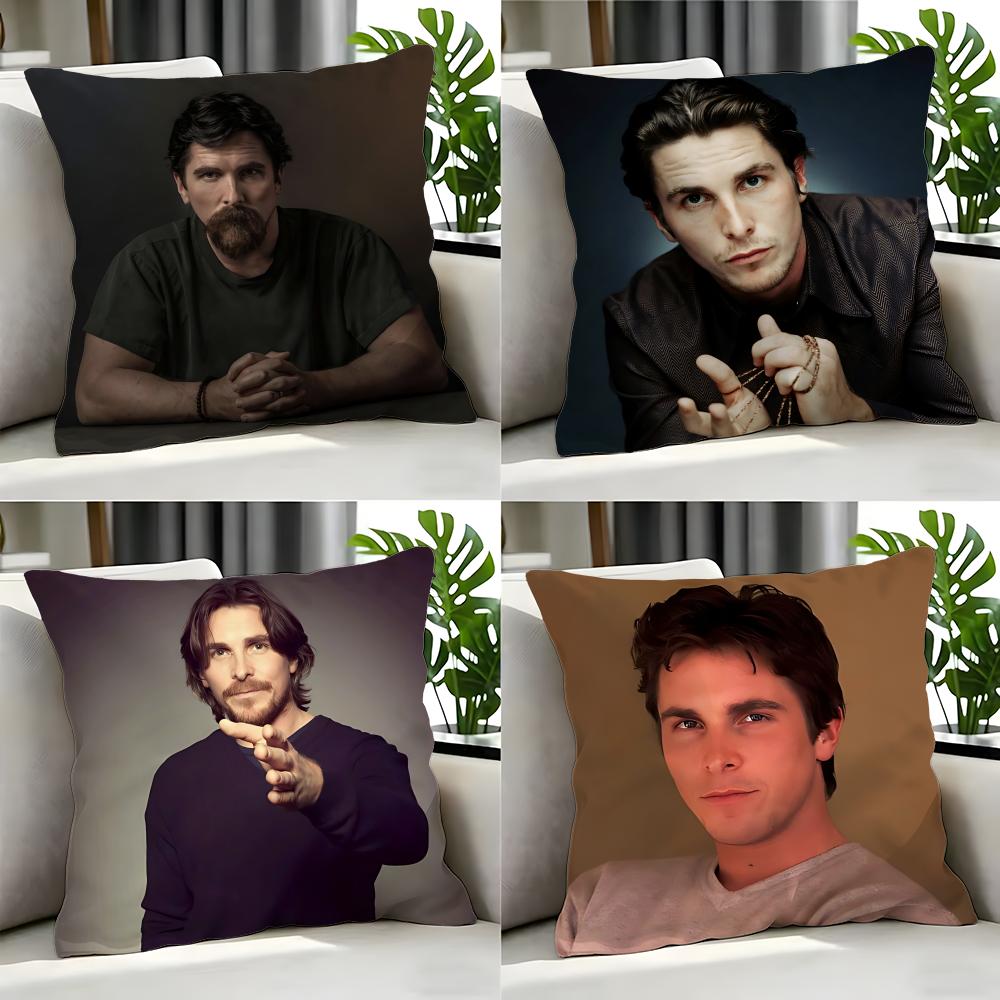 movie Christian Bale Cushion Cover Cushion Cover Set Pcs x x x Pillowcase Decorative Sofa Home Decor