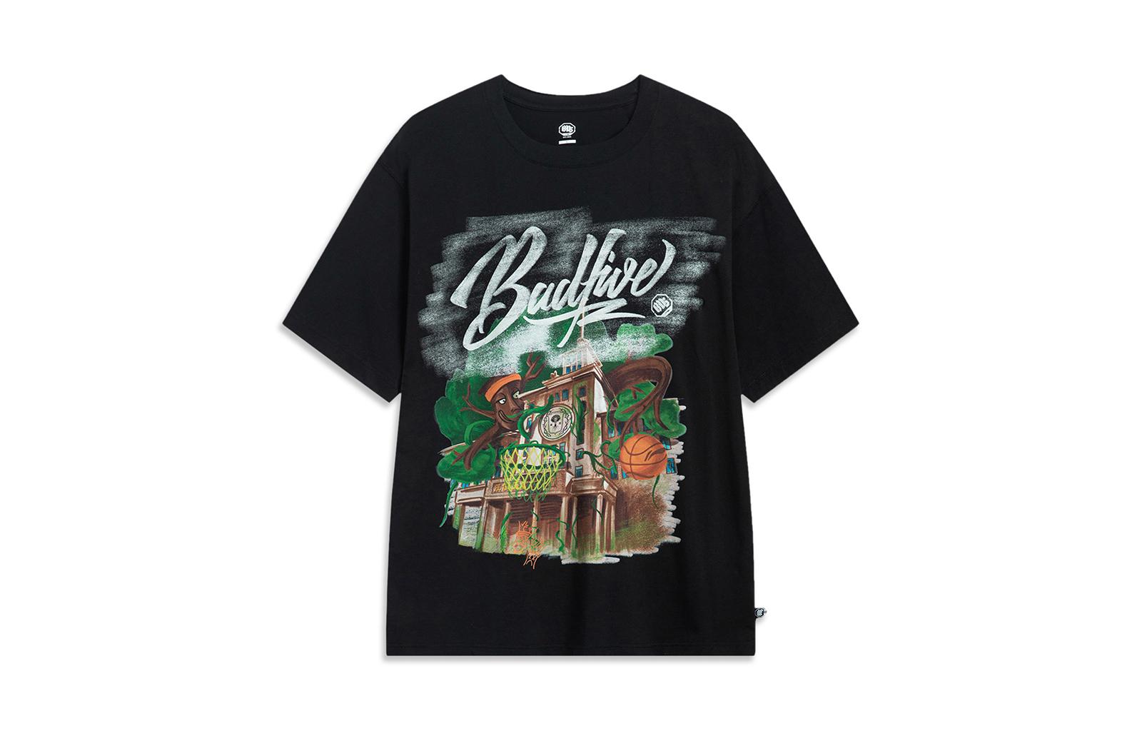 Li Ning BADFIVE T Shirt Men s Black AHST509-2 M