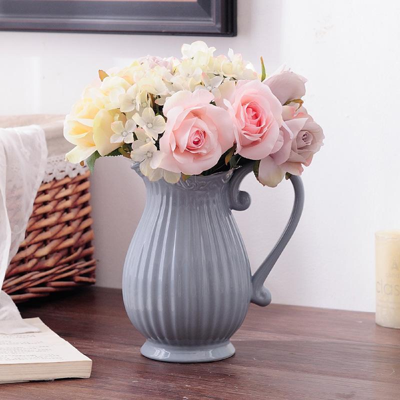 Vase Ceramic Vase European Classical Vase Home Hotel Flower Arrangement Fashion Ornament Vase