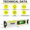 12-Inch Digital Torpedo Level and Protractor Aluminum Inclinometer Angle Finder with Backlight LED Display & V-Groove Magnetic Base, IP54 Dust/Water