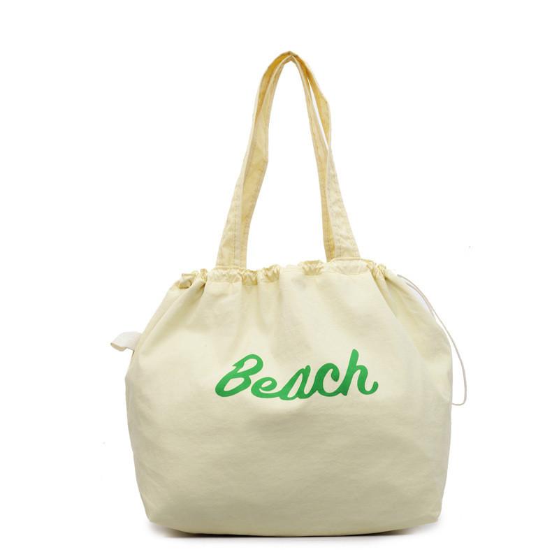 Nylon Letter Bag With Drawstring Closure For Casual Daily Use