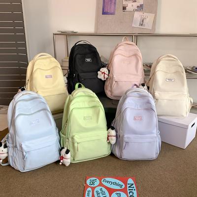School Bag Large Capacity Simple Multi-functional High School Backpack Wind Shoulder Backpack