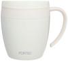 Wahei Freiz Mug, 280ml, Pink, with Lid, Insulates for Hot and Cold Drinks, Office Mug, Fortec House RH-1287
