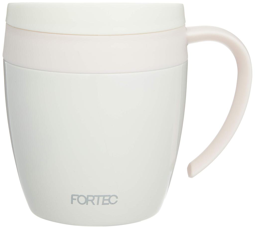 Hrnek Wahei Freiz, 280 ml, Růžový, s víčkem, Izoluje pro horké a studené nápoje, Kancelářský hrnek, Fortec House RH-1287