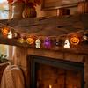 Halloween String Lights Lights, 10/20 LED Spooky Pumpkin Ghost Fairy Light, Battery Operated for Indoor Outdoor Home Yard Patio Decor Party Supplies