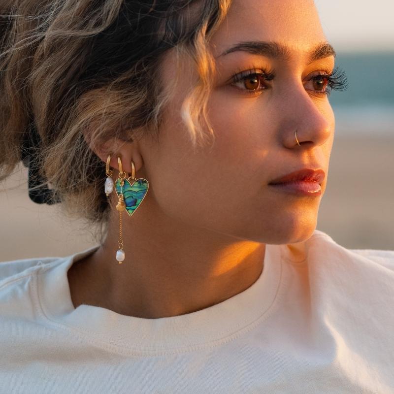 Ocean Series Shell Turtle Starfish Earrings Stainless Steel Quality Assurance Color