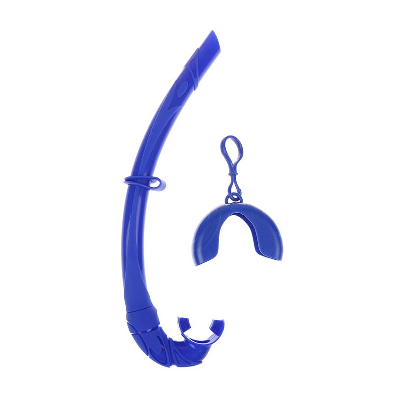 

Силиконовая складная трубка для дайвинга со складным чехлом для хранения Унисекс сворачиваемая трубка для плавания Трубка для мокрого дыхания с подвесной пряжкой синий