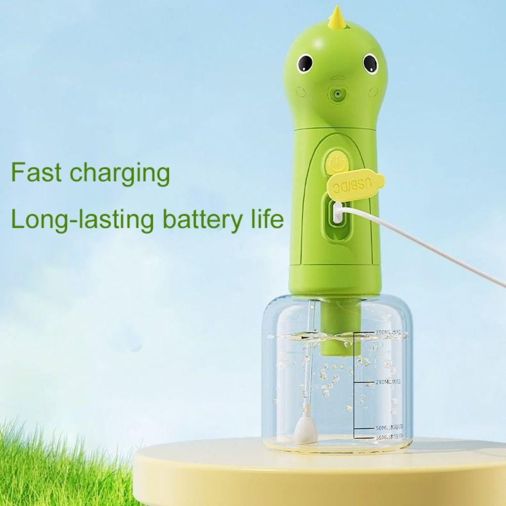 Rechargeable Dog Shampoo Dispenser Dinosaurs Shape Dog Shower Foamer  Pet Cleaning