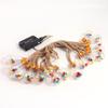 Solar Jute Rope Garden Lights - Outdoor Waterproof Copper Wire Bulbs for Decorative Camping Atmosphere