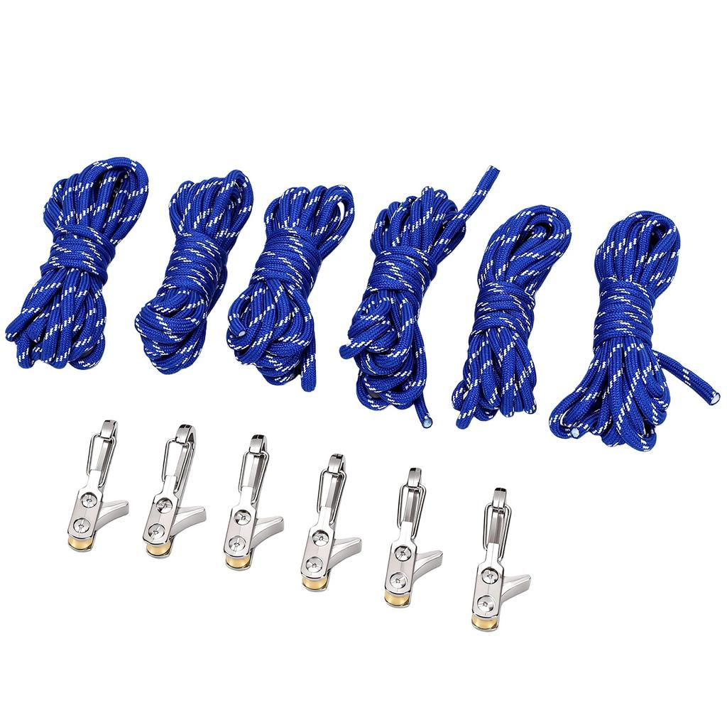 Retractable Buckle Rope Adjustable Quick Release Roller Tensioner for Camping Boating Home