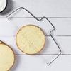 Coupe-Gâteau Inox Argent Réglable Double - Lissoir Layer Cake - Pâtisserie QIEDOVIEY