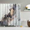 Fabric Shower Curtain Cute Cartoon Hippo Animals Dogs Cats Deer Bath Curtain Waterproof Polyester Bathroom Curtain With Hooks