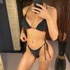 Diamond Rhinestones Halter Strappy Bikini Female Swimsuit Women Swimwear Two-pieces Bikini set Bather Bathing Suit Swim