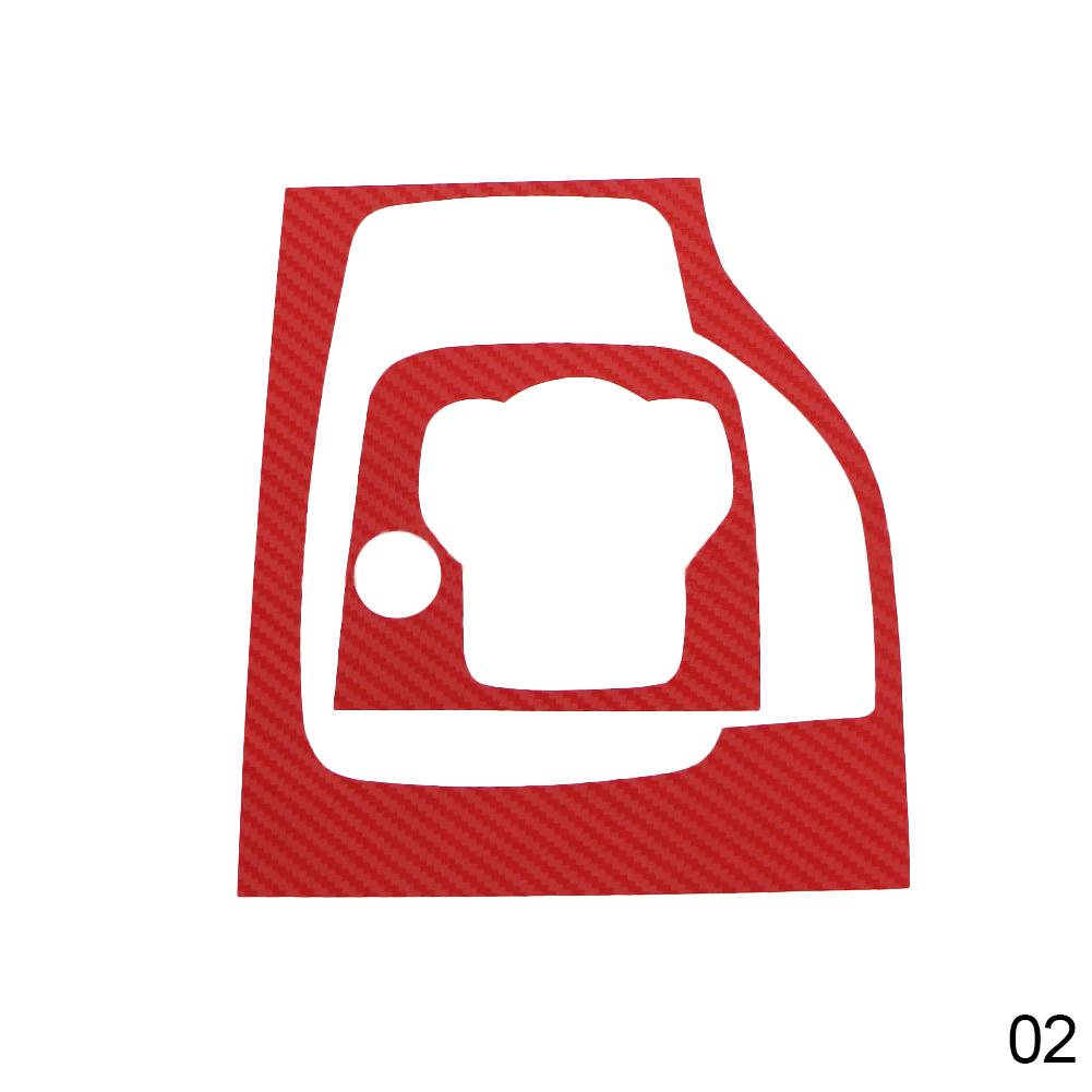 Gear Head Shift Knob Panel Cover Sticker Car Interior Carbon Fiber Trim Stickers Fit For Mazda 3 Axela 2014 2015 - 2019 AT