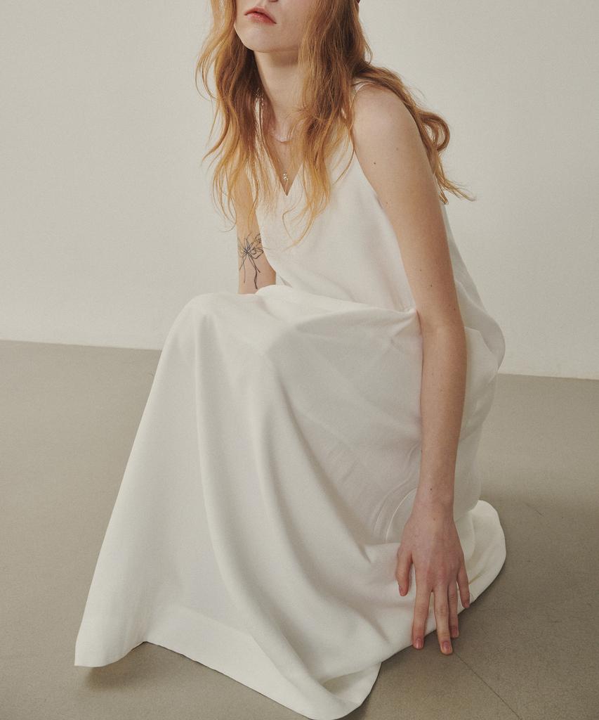 Melly And Rose Flare Long Dress (315300)_White