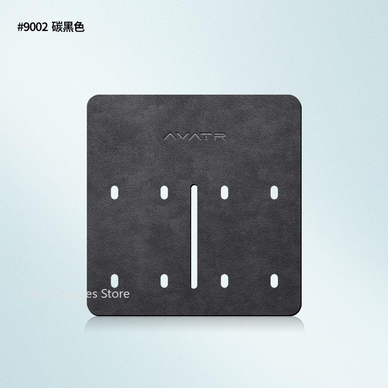 For Avatr 12 2023-2026 Black Alcantara Suede Wireless Charging Pad Interior Decoration Anti Slip Mat Car Accessories