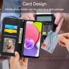 DIERFENG DF-03 Phone Case for Samsung Galaxy A03s (166.5 X 75.98 X 9.14mm),Stand Wallet Lines Imprinted Leather Phone Cover