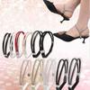1 Pair Women Shoeslaces For High Heels Shoes Decoration Buckle Lazy Shoelaces Elastic Band Anti Falling Heel Non-Slip Belt Strap