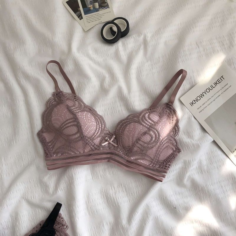 Sexy Spitzen Push-Up BHs für Frauen Kabellose Unterwäsche Lingerie für Mädchen BH