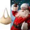 Polyester Santa Costume Khaki Color Zipper Santa Costume New Fake Padded Belly Santa Suit