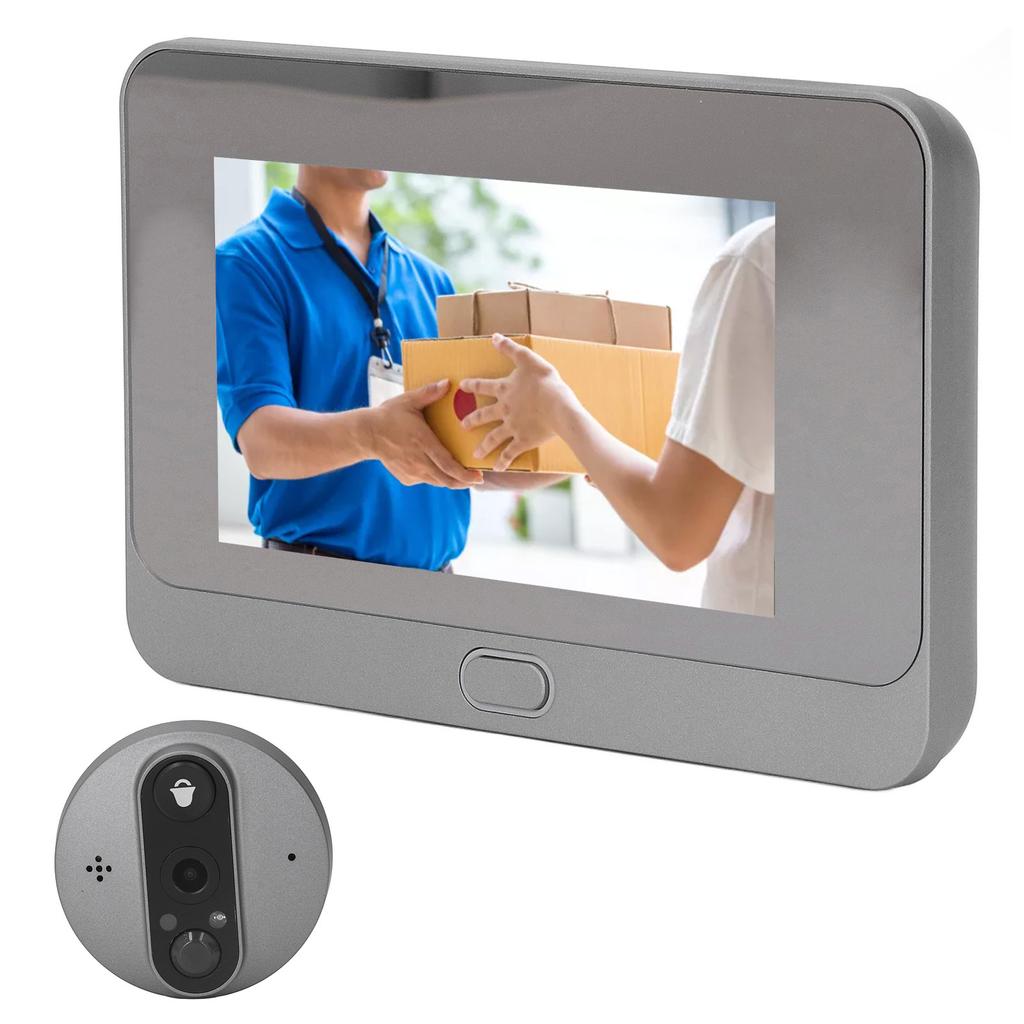 4.3in Digital Peephole Viewer WiFi Door Viewer Anti Theft Smart Video Doorbell Camera Motion