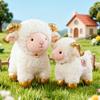 With Bell Plush Sheep Toy Soft Plush Curly-haired Lamb Plush Stuffed Sheep Animal  For Gift Giving