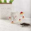 Ceramic Mushroom Cup Three-Dimensional Hand-Painted Cute Cute Rabbit Discount Little Girl Water Cup With Cup Coffee Cup High Value Gift Cup