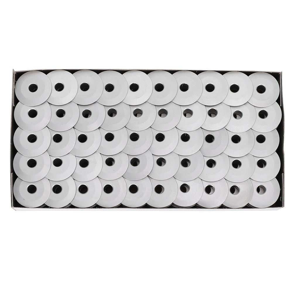 100Pcs Bobbins for DY 65 Walking Foot Industrial Sewing Machine Aluminum Without Holes(6‑5