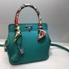 New 's First-layer Cowhide Lychee Pattern Skin Milk Bag Box Portable Single-shoulder Diagonal Leather Women's