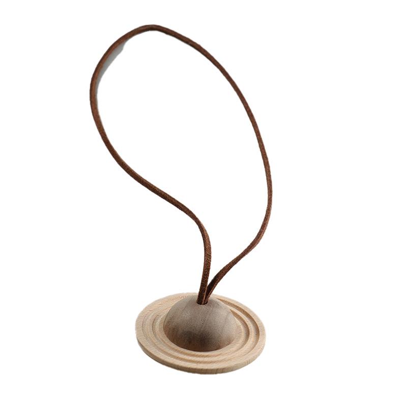 Custom Black Walnut Planet Diffuser Charm - Wooden Pendant for Car or Backpack