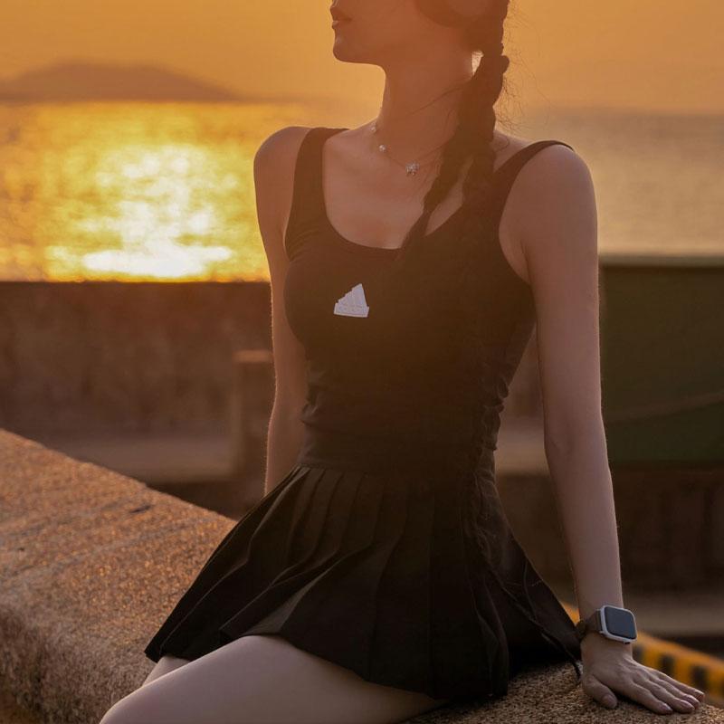 Adidas Logo Tank Top Women Tops Black IT4359