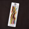 10-pack of Colorful Twisted Candles (dark Color)