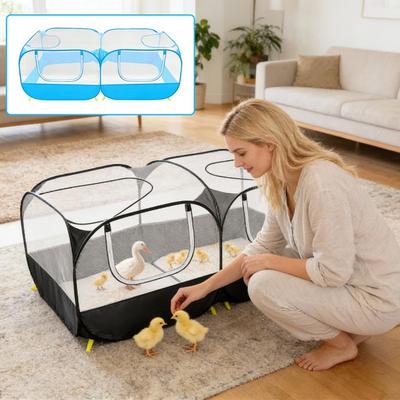 Animal Enclosure Detachable Base Reversible Sun Protection Indoor Kitten Enclosure For Travel Outdoor Animal Cat Ground Lawn